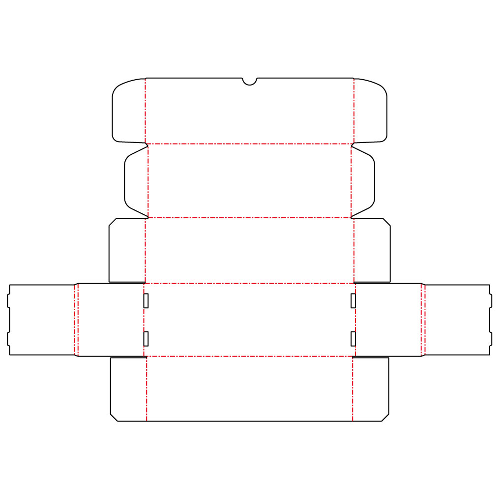 ピロー形式の箱にマチがあるタイプです。曲面にデザイン性があります。