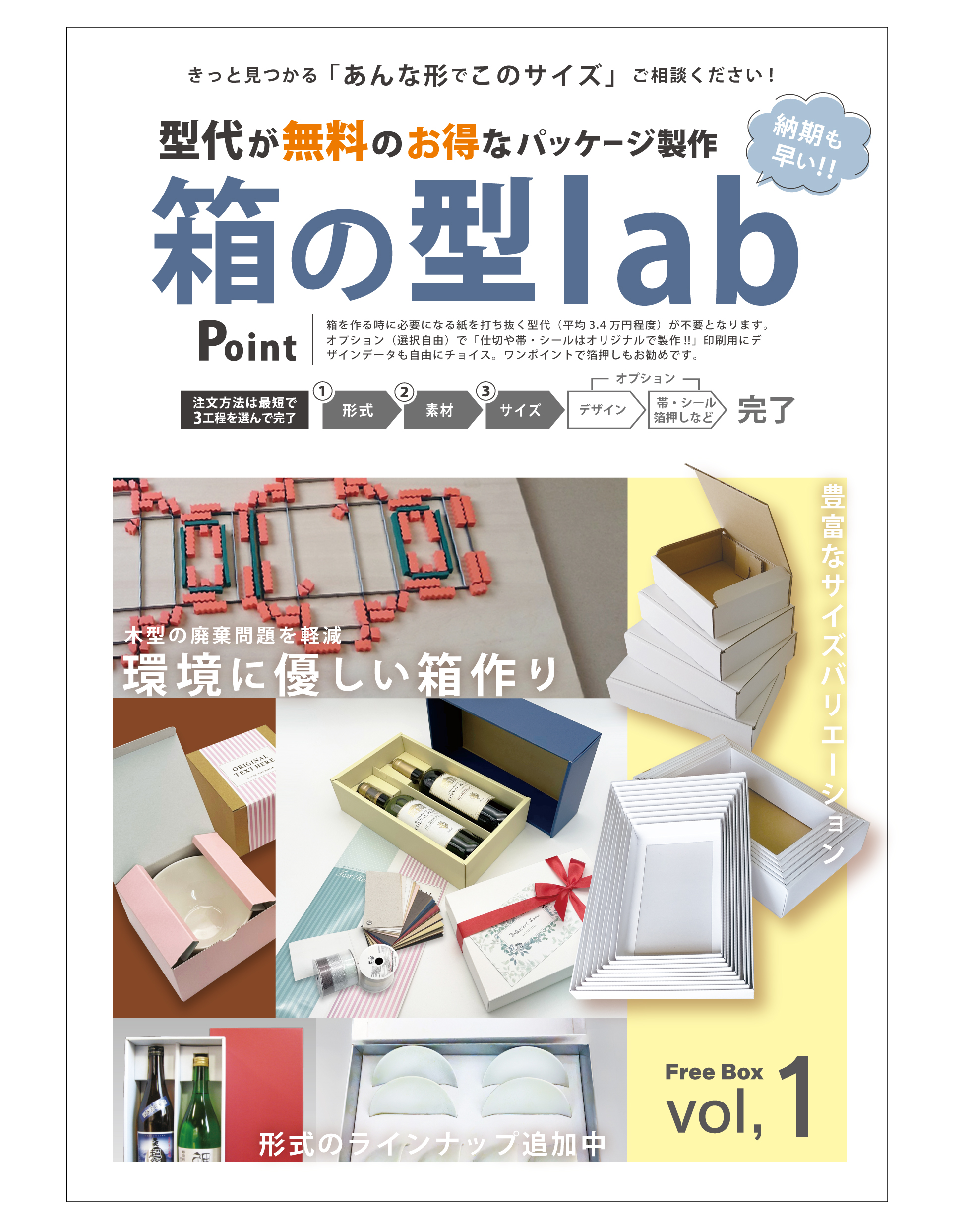 簡易校正・印刷ダミー製作は無料です。